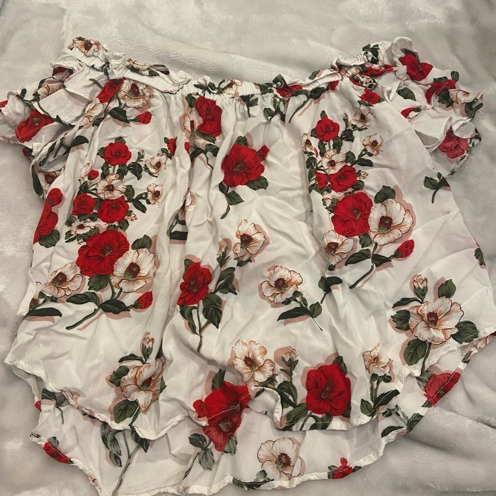 Off the shoulder crop top
